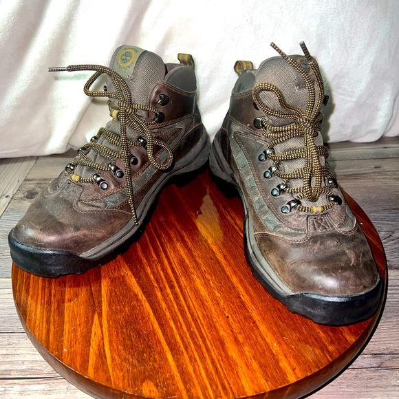Timberland Brown Men’s US 8.5 Waterproof Anti Fatigue Trail Hiking Mid Boots - Picture 1 of 11